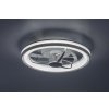 SMART WIFI Stříbrné stropní LED svítidlo s ventilátorem Fanricius 480mm 40W CCT s DO
