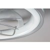 SMART WIFI Stříbrné stropní LED svítidlo s ventilátorem Fanricius 480mm 40W CCT s DO