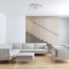 SMART Stříbrné stropní LED svítidlo s ventilátorem Fanricius 480mm 40W CCT s DO