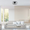 SMART WIFI Černé stropní LED svítidlo s ventilátorem Fanfy 500mm 40W CCT s DO