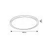 Černé stropní LED svítidlo Gonzalo 290mm 24W CCT