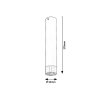 Černé stropní svítidlo Zircon 270mm pro žárovku GU10
