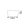 Bílé vestavené LED svítidlo Oleg hranaté 228x228mm 24W IP65
