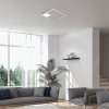 Chromové stropní LED svítidlo Sirius 400x400mm 30W