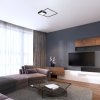 Černé stropní LED svítidlo Sirius 400x400mm 30W