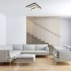 SMART WIFI Černé stropní LED svítidlo s ventilátorem Aireon 480x480mm 50W CCT s DO