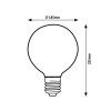 LED žárovka Filament jantar G188 4W E27