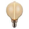 LED žárovka Filament jantar G95 3W E27
