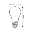 LED žárovka Filament jantar A60 4W E27