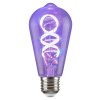 SMART WiFi RGBW LED žárovka Filament ST64 4W E27