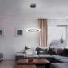 Stříbrné závěsné LED svítidlo Adrienne 400mm 20W