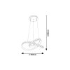 Bílé závěsné LED svítidlo Tulio 550mm 60W