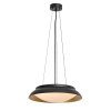 Černo-zlaté závěsné LED svítidlo Hafsa 400mm 24W