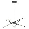 Černé závěsné LED svítidlo Henli 760mm 30W
