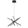 Černé závěsné LED svítidlo Matilde 560mm 48W