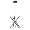 Černé závěsné LED svítidlo Matilde 560mm 48W