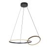 Černo-zlaté závěsné LED svítidlo Emilion 620mm 36W