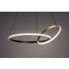 Černo-zlaté závěsné LED svítidlo Emilion 620mm 36W