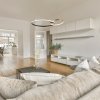 Černo-zlaté závěsné LED svítidlo Emilion 620mm 36W