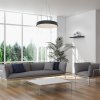Černé závěsné LED svítidlo Tesia 600mm 60W CCT s DO