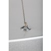 Stříbrné závěsné LED svítidlo Tesia 600mm 60W CCT s DO