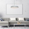 Stříbrné závěsné LED svítidlo Tesia 600mm 60W CCT s DO