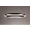 Černé závěsné LED svítidlo Isaure 600mm 35W CCT