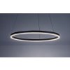Černé závěsné LED svítidlo Isaure 600mm 35W CCT