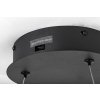 Černé závěsné LED svítidlo Isaure 600mm 35W CCT