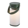 Zelená LED zahradní nabíjecí lampa Funes 3W