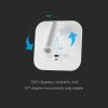Bílé nástěnné LED svítidlo s USB/PD nabíjením 8W
