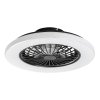 Černé stropní LED svítidlo s ventilátorem Dalfon2 485mm 48W CCT s DO