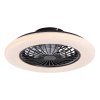 Černé stropní LED svítidlo s ventilátorem Dalfon2 485mm 48W CCT s DO
