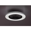 Černé stropní LED svítidlo s ventilátorem Dalfon2 485mm 48W CCT s DO
