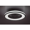 Černo-bílé stropní LED svítidlo s ventilátorem Dalfon2 485mm 48W CCT s DO