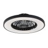 Černé stropní LED svítidlo s ventilátorem Dalfon2 540mm 72W CCT s DO