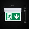 Bílé nástěnné/stropní LED nouzové svítidlo s piktogramy 2W