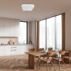 Bílé stropní LED svítidlo Alenzo hranaté 420x420mm 36W IP44 CCT