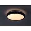 Černé stropní LED svítidlo Alenzo kulaté 255mm 12W IP44 CCT