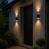Antracitové fasádní LED svítidlo Urfa Line 16W IP65 CCT