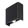Černé fasádní LED svítidlo Portel 2W IP65 CCT