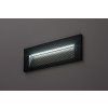 Černé vestavné schodišťové LED svítidlo Kavala 6W IP65 CCT