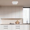 Bílé stropní LED svítidlo Alenzo hranaté 420x420mm 36W IP44 CCT s DO