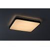 Černé stropní LED svítidlo Alenzo hranaté 420x420mm 36W IP44 CCT s DO