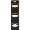 Černé stropní LED svítidlo Alenzo kulaté 420mm 36W IP44 CCT s DO