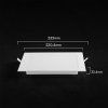 Bílý vestavný LED panel hranatý 220 x 220mm 18W CCT Economy+