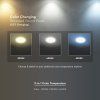 Bílý vestavný LED panel kulatý 120mm 6W CCT Economy+