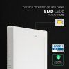 Bílý přisazený LED panel hranatý 220 x 220mm 18W CCT Economy+