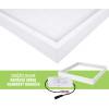 Bílý přisazený LED panel s rámečkem 60 x 60cm 40W IP65 Premium