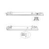 Černé lištové LED svítidlo 150cm 45-60W 90° 3F CCT